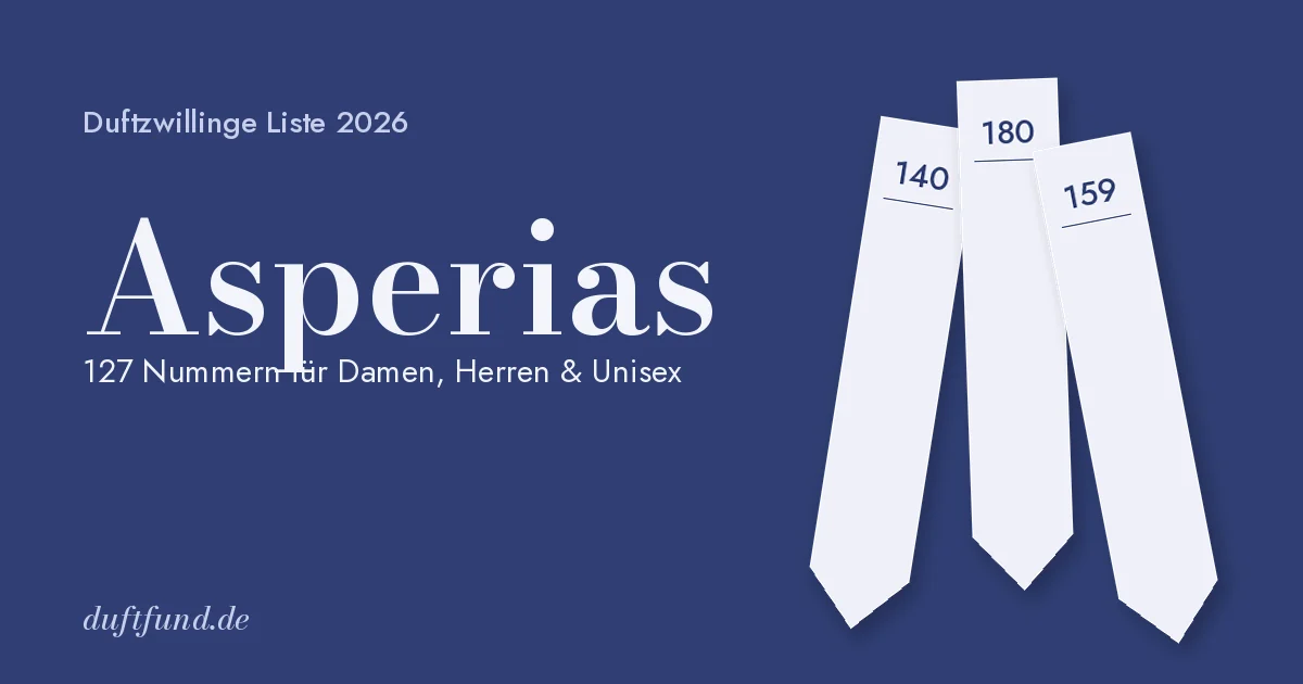 Asperias Duftzwillinge Liste 2026