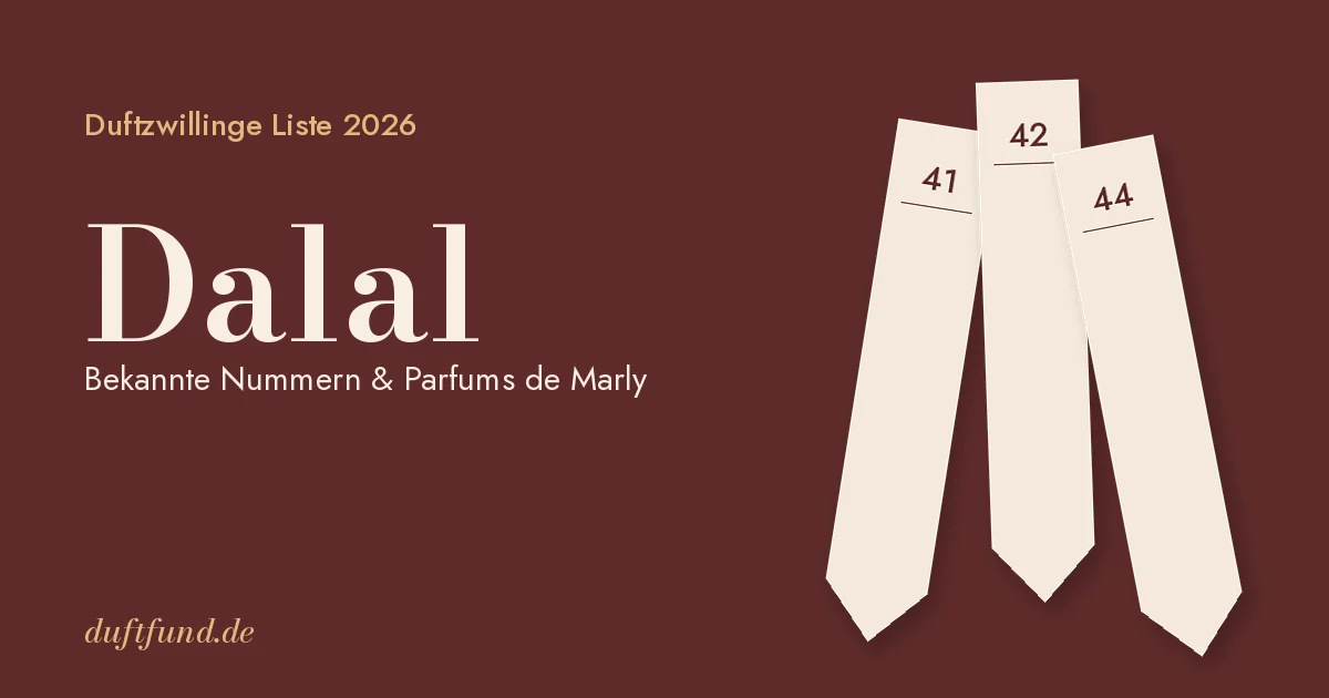 Dalal Duftzwillinge Liste 2026