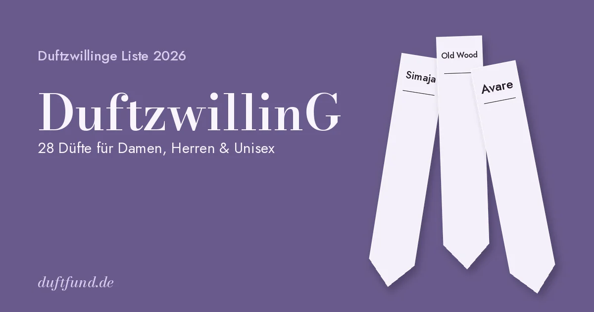 DuftzwillinG Parfums Germany Duftzwillinge Liste 2026