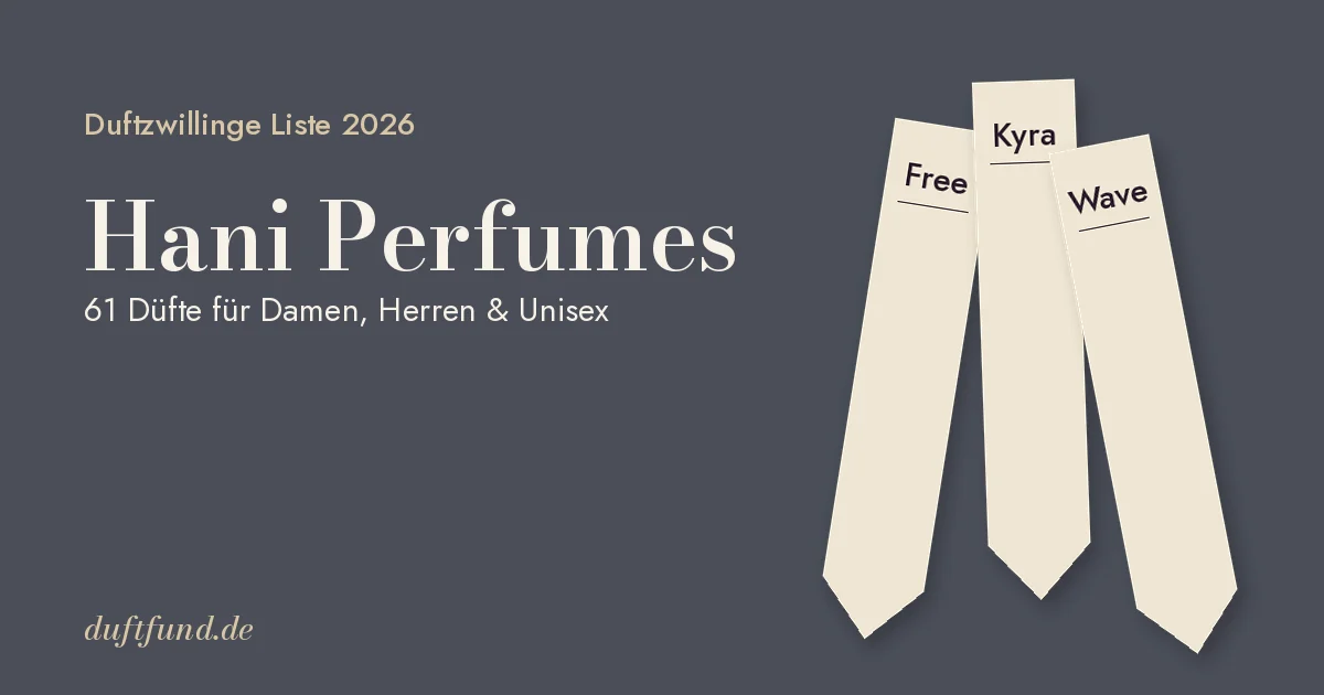 Hani Perfumes Duftzwillinge Liste 2026