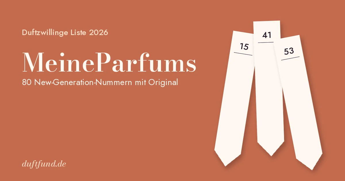 MeineParfums Duftzwillinge Liste 2026