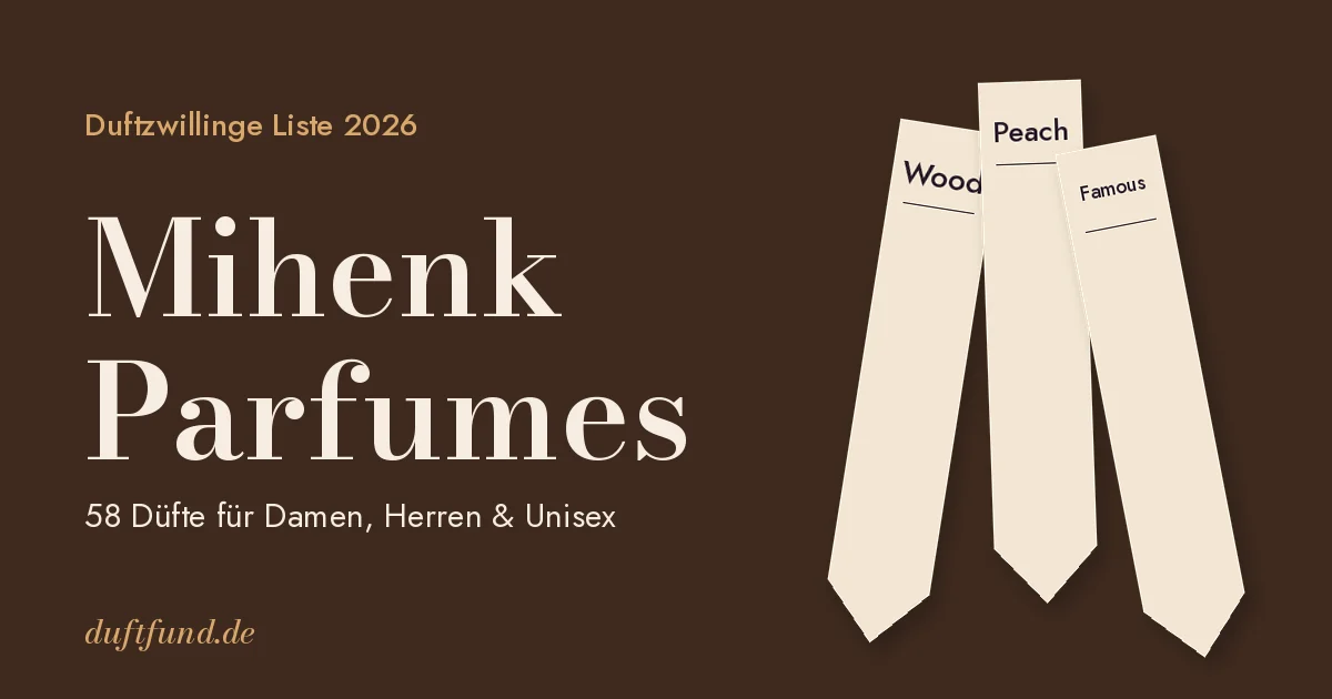 Mihenk Parfumes Duftzwillinge Liste 2026