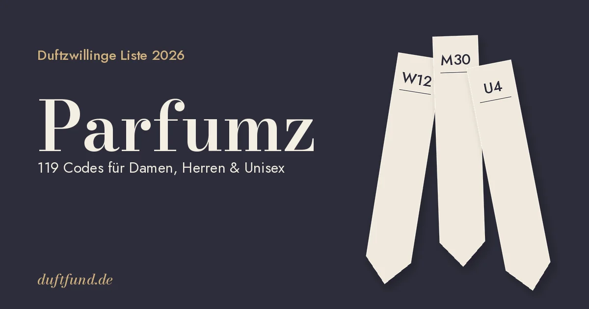 Parfumz Duftzwillinge Liste 2026